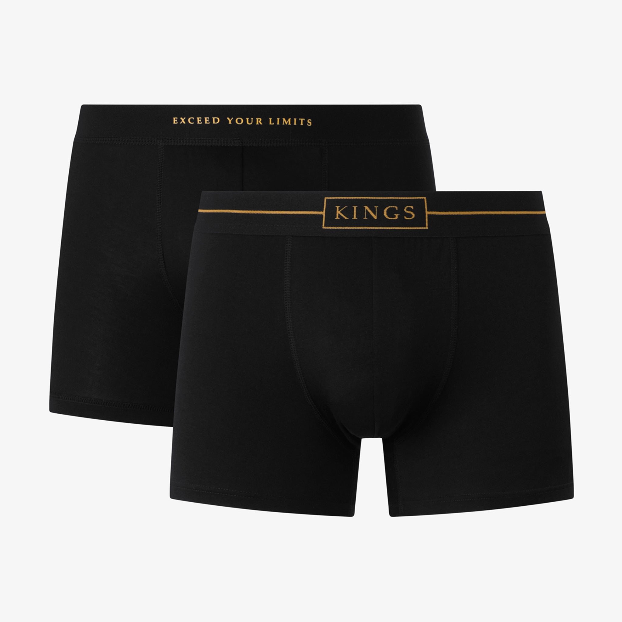 KINGS Black Boxer Briefs - 6 Pack