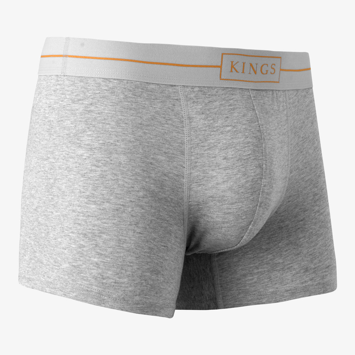 KINGS Grey Boxer Briefs - 6 Pack