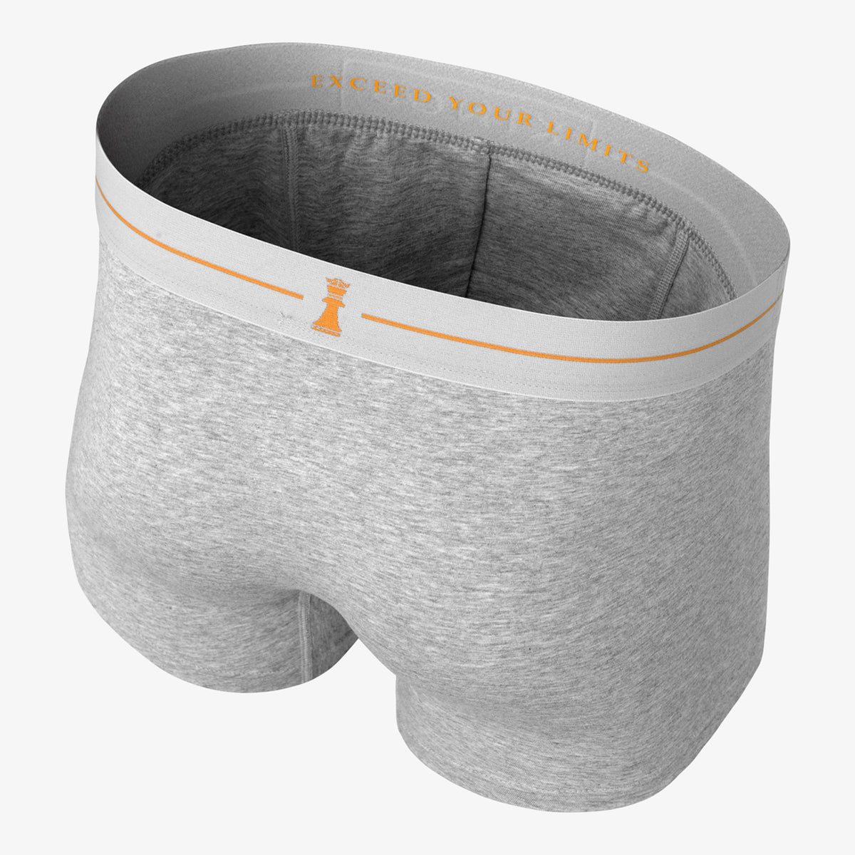 KINGS Grey Boxer Briefs - 6 Pack