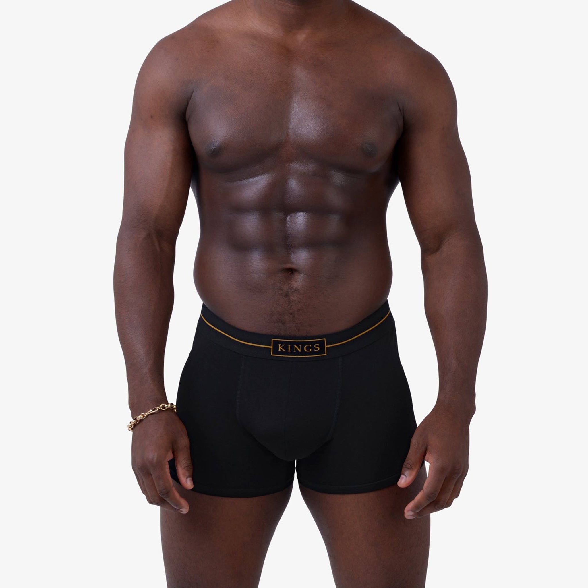 KINGS Black Boxer Briefs - 6 Pack