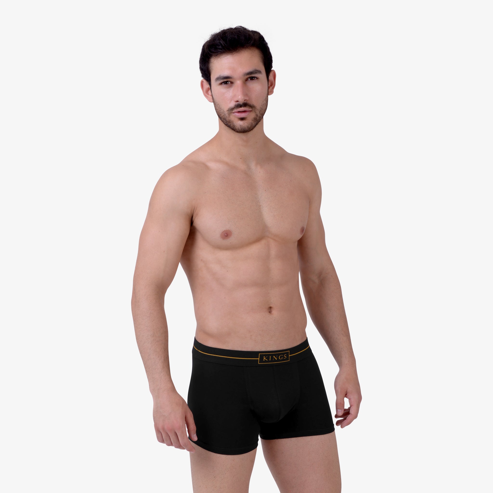 KINGS Black Boxer Briefs - 6 Pack