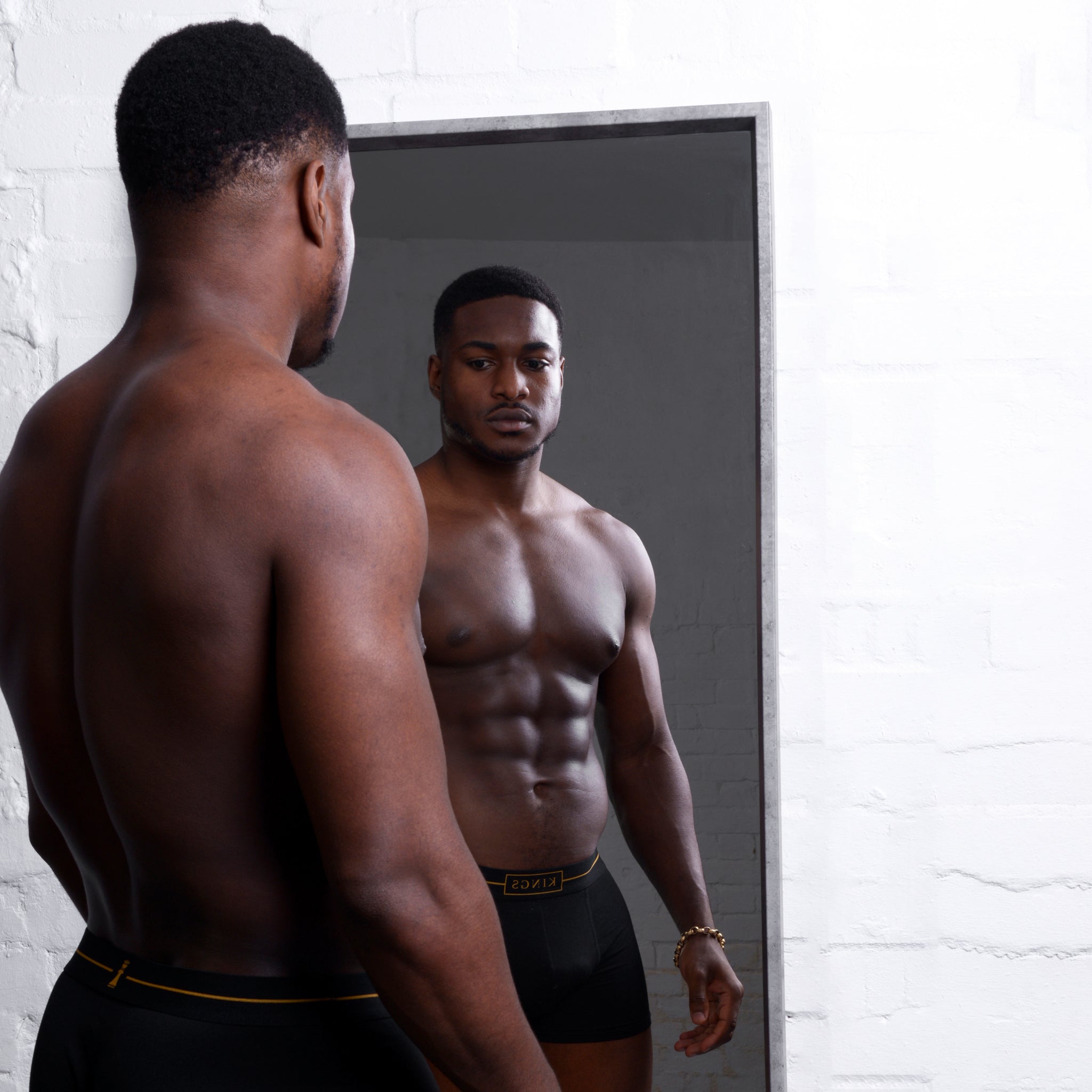 KINGS Black Boxer Briefs - 6 Pack