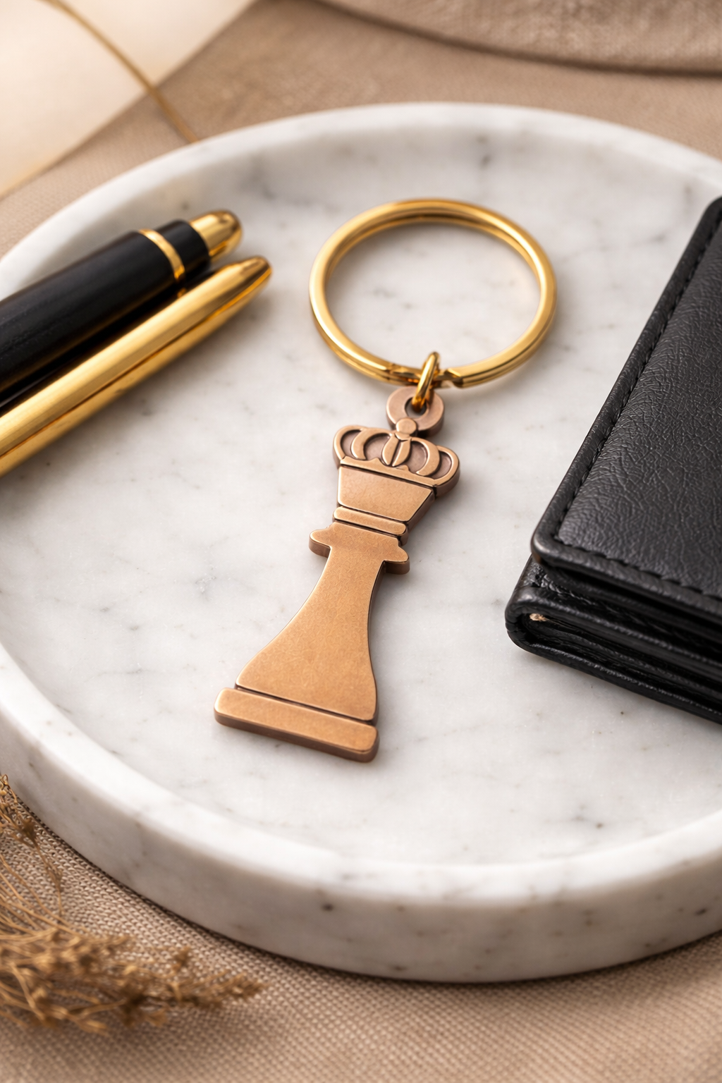 Queens Piece Key Ring