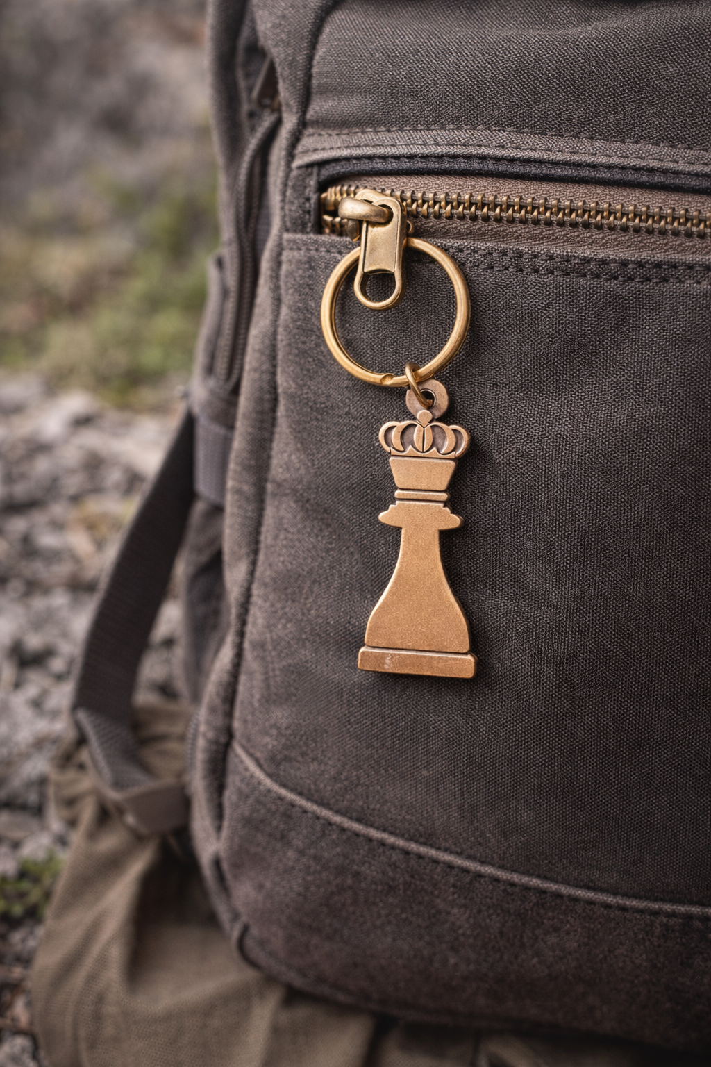 Queens Piece Key Ring