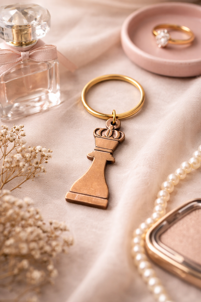 Queens Piece Key Ring