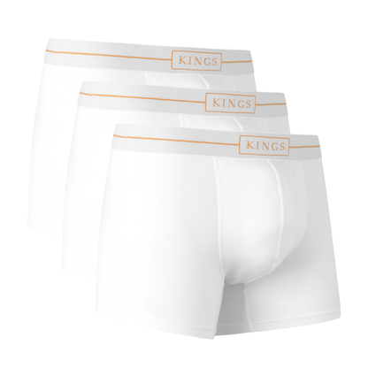 KINGS White Boxer Briefs - 3 Pack